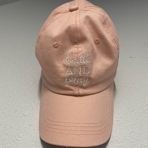 🦋New Rue21 Hustle & Pray Pink Hat